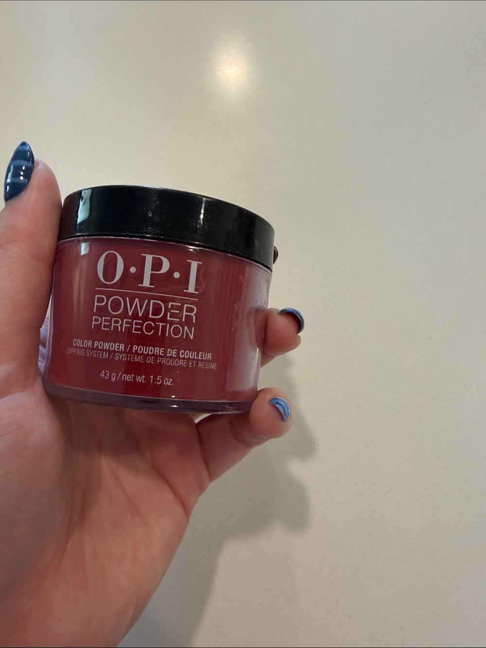OPI Powder Perfection Dip Powder - got the blues for red 43g